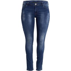 Jeans med rå slittage