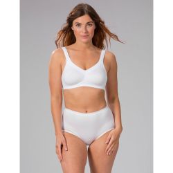 Trofé Betty BH uden bøjle hvid. I plus size