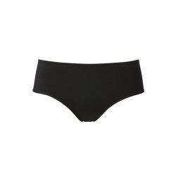 Sort plussize hipster trusse i strækbar komfort, ideel til hverdagsbrug.