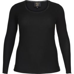 NO. 1 by OX T-Shirt Lange Ærmer Sort