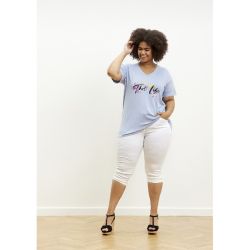 Stomp fit piratbuks med super stretch (HVID)