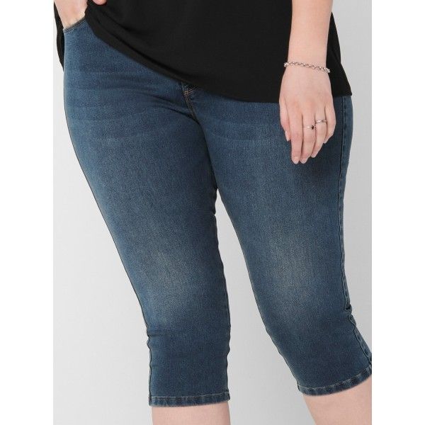 ONLY Carmakoma Curvy Demin Shorts blå