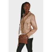 No. 1 By OX Crossbody Clutch i Mørk Cognac