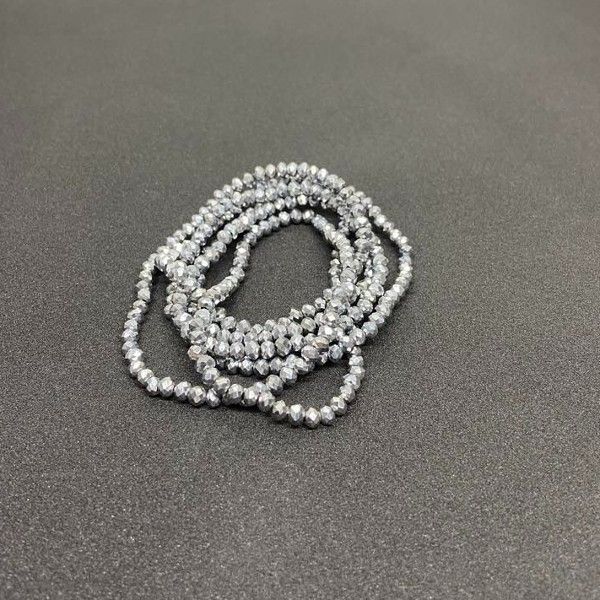 Halskæde eller armbånd grå 4