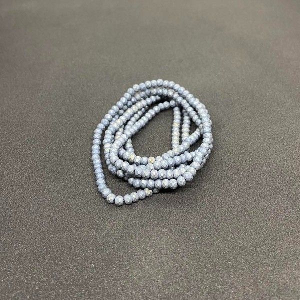 Halskæde eller armbånd grå mat 5