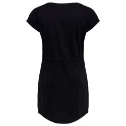 Curvy ensfarvet kjole fra Only Carmakoma set bagfra