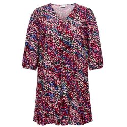 Curvy Viscose Kjole med flot V-Hals