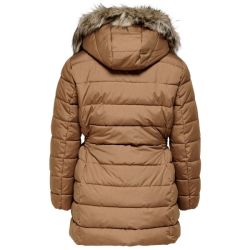 Curvy Lang Quiltet Jakke bagfra