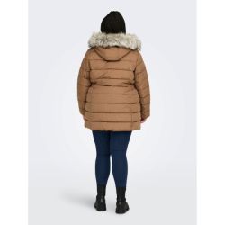 Curvy Lang Quiltet Jakke varmer godt bagpå