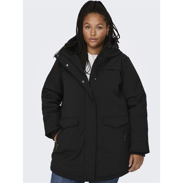 Curvy Foret Parka i plussize. Varm til vinter
