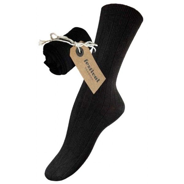 Festival Bambus Strømper i sort