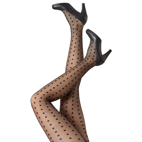 Strømpebukser med dots 25 den sort