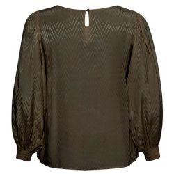 KCJuliet Bluse grøn bagfra