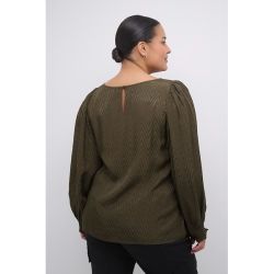 KCJuliet Bluse Grøn set bagfra