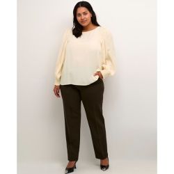 KCjuliet Bluse Sand i plussize