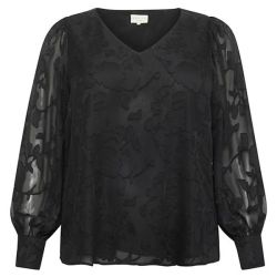 KCtulle Bluse sort 10581927
