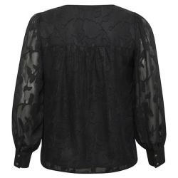 KCtulle Bluse sort set bagfra