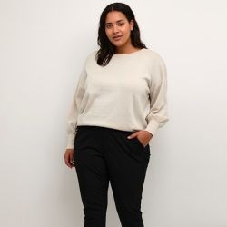 KCregitta Bluse Sand med glimmer plussize