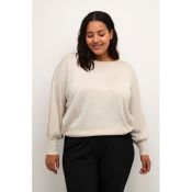 KCregitta Bluse Sand plussize med glimmer
