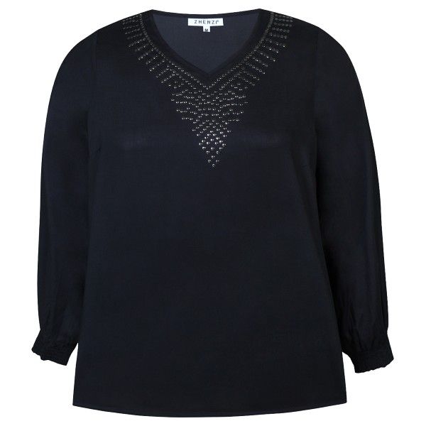 Zhenzi Karla Bluse Sort 200023
