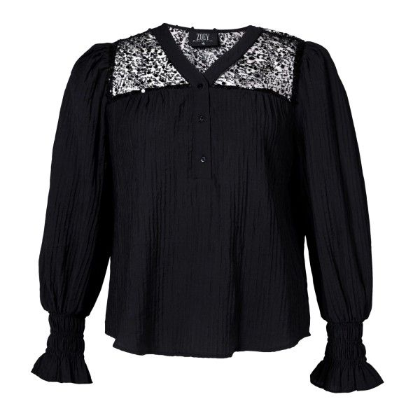 Zoey Malaya Bluse i plussize