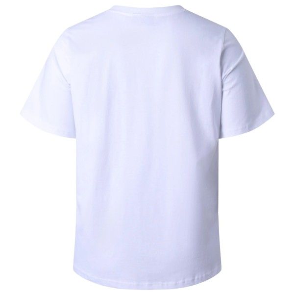 Økologisk bomulds t-shirt hvid set bagfra