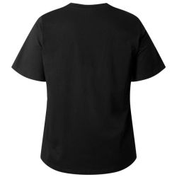 Økologisk bomulds t-shirt sort set bagfra