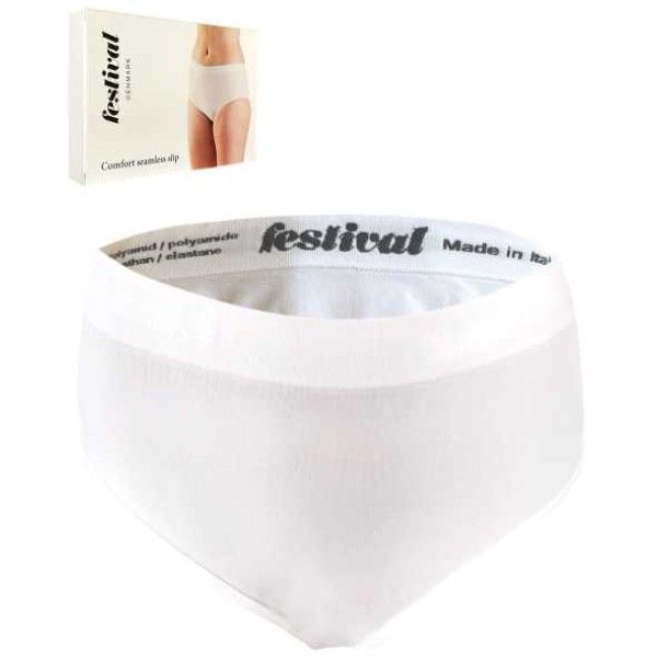 Festival Microfiber trusse Hvid alle plussize størrelser
