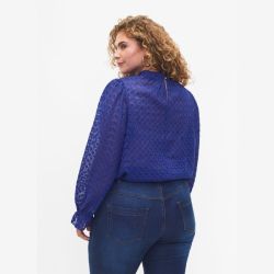 Zizzi Langærmet Bluse set bagfra
