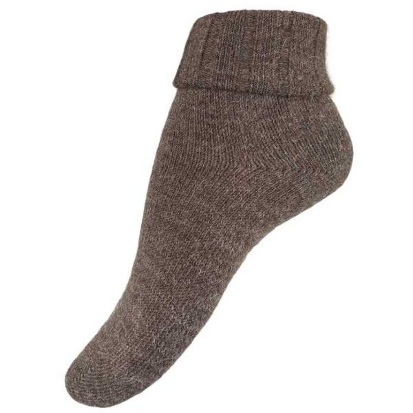 Festival Alpaka Uldstrømpe Brun