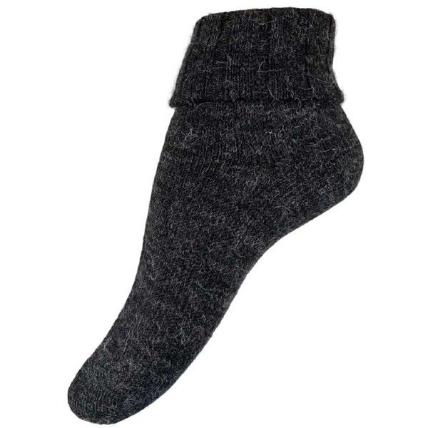 Festival Alpaka Uldstrømpe Sort