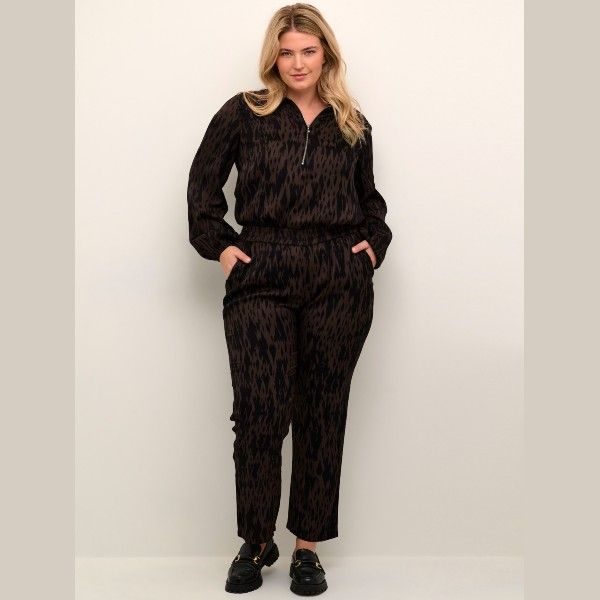 KCria Wide Pants. Behagelige pants fra Kaffe Curve