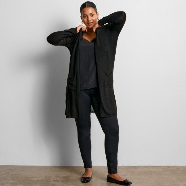 KCvile Jeans sort med tight ben