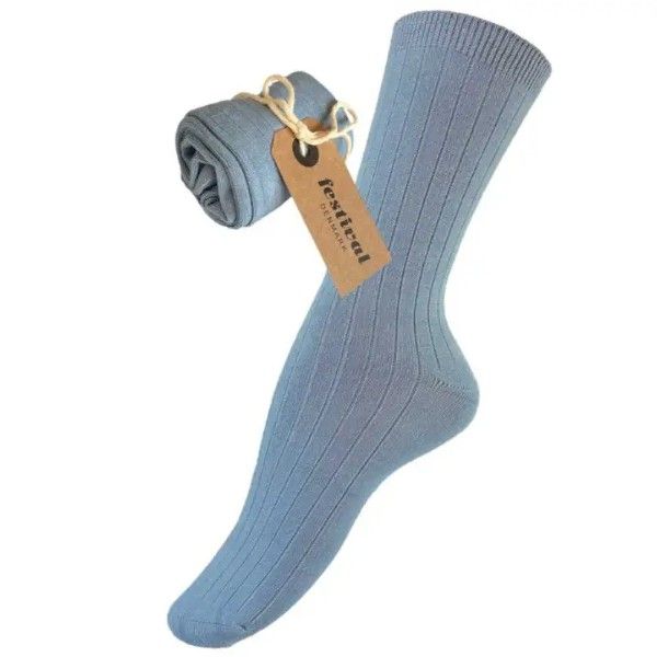 Festival Bambus Strømper Dusty Blue 43