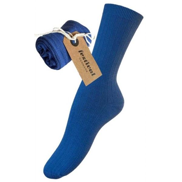 Festival Bambus Strømper Dazzling blue 45