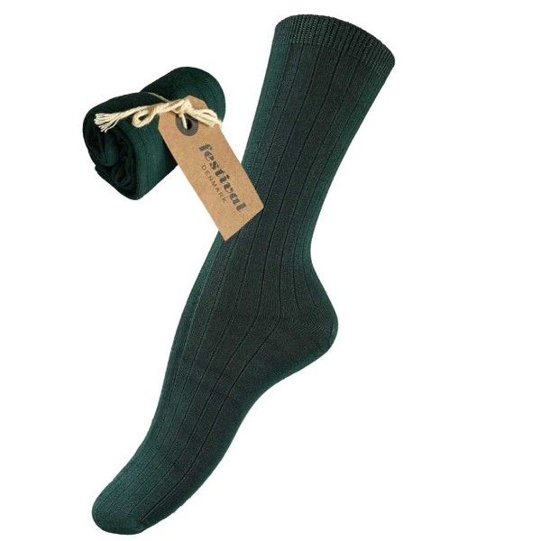 Festival Bambus Strømper grøn 50