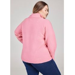 No. 1 By Ox Strikktrøje Rose Pink set bagfra