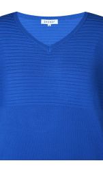 Zhenzi Kogle 085 Pullover Blå med V-hals