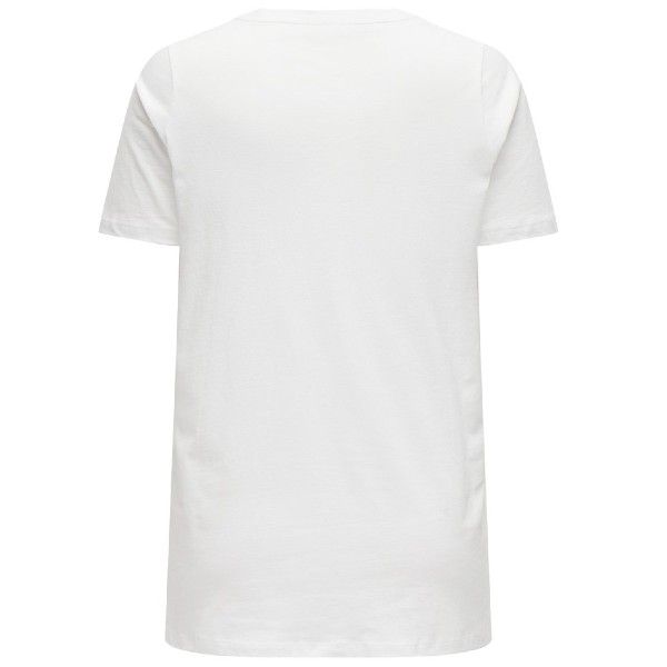 Only Carmakoma T-Shirt Hvid bagfra