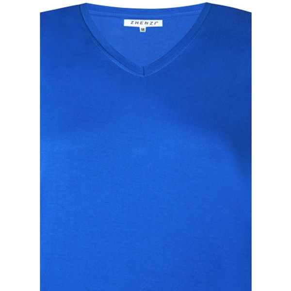 Zhenzi Alberta T-Shirt Lapis Blå i plussize