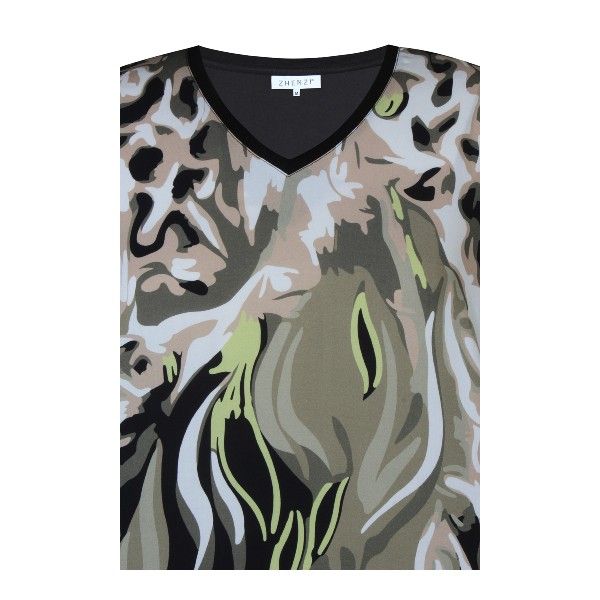 Zhenzi Ariella T-Shirt Aloe plussize