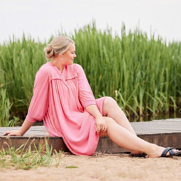 No. 1 by Ox Viskose Kjole I Rose Pink 62661