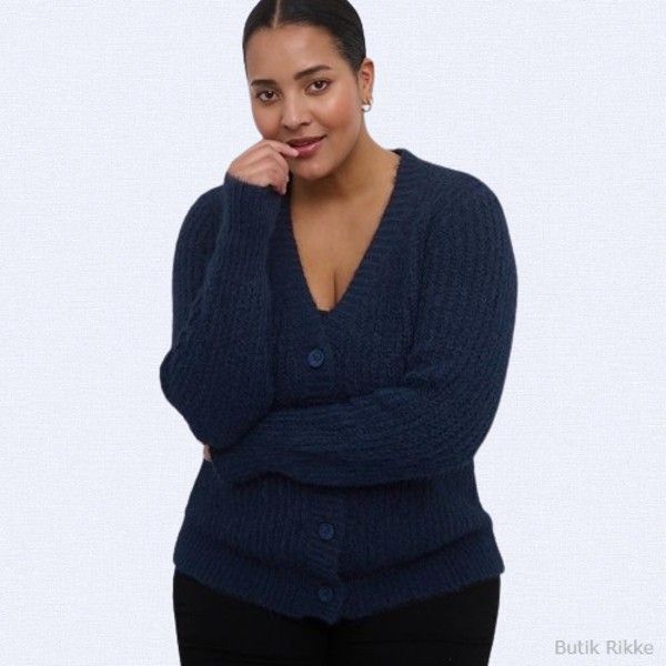 KCMirana Cardigan i flot blå farve