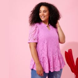 Zhenzi Tilda Bluse i plussize