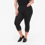 Zizzi 2-pak leggings med blondekant M59981G