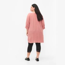 Zizzi 2-pak leggings med blondekant set bagfra