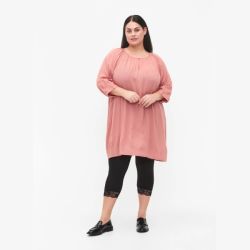 Zizzi 2-pak leggings med blondekant