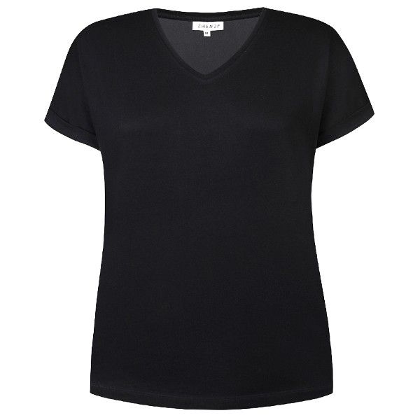 Zhenzi Bomulds T-Shirt Sort 200178