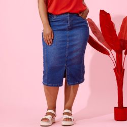Zhenzi Willa Nederdel denim
