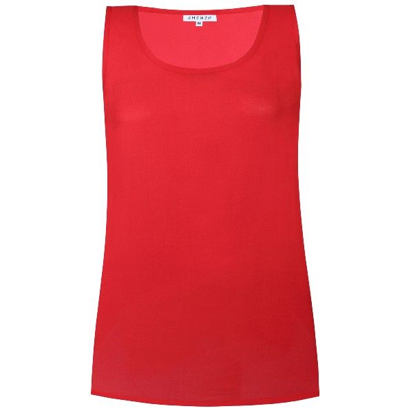 Zhenzia Georgia Top Rød